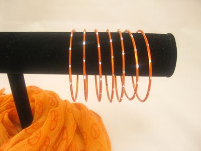 Bracelet Orange Bangles from India